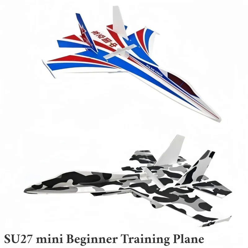Su27mini Rc Beginner Training Plane 56cm Small Model Airplane KIT Remote Control Fixed Wing Crash Re