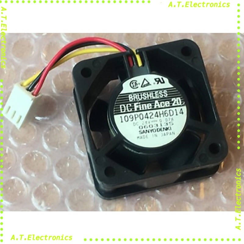 ถูกสุด! พัดลม SanAce40 24V 0.07A 109P0424H6D14 4020 พร้อมส่ง
