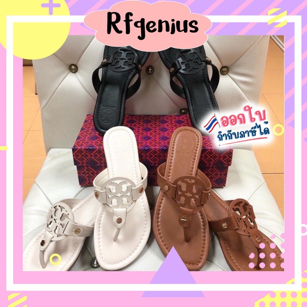 (สินค้าพร้อมส่งจากไทย) รองเท้าแตะแบบหนีบ tory burch sandals (B18)