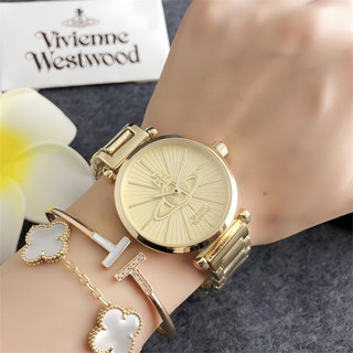 นาฬิกาควอตซ์ผู้หญิงนาฬิกาแฟชั่นสายเหล็ก VVW
