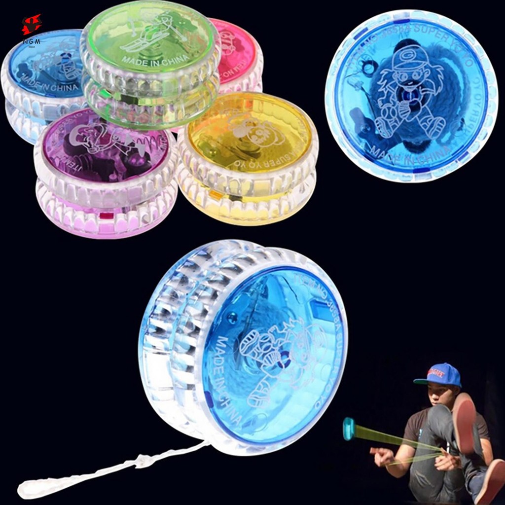 กระพริบ Led เรืองแสง Light Up Yoyo ส่งเสริมการประสานมือตา YO-YO ของเล่น