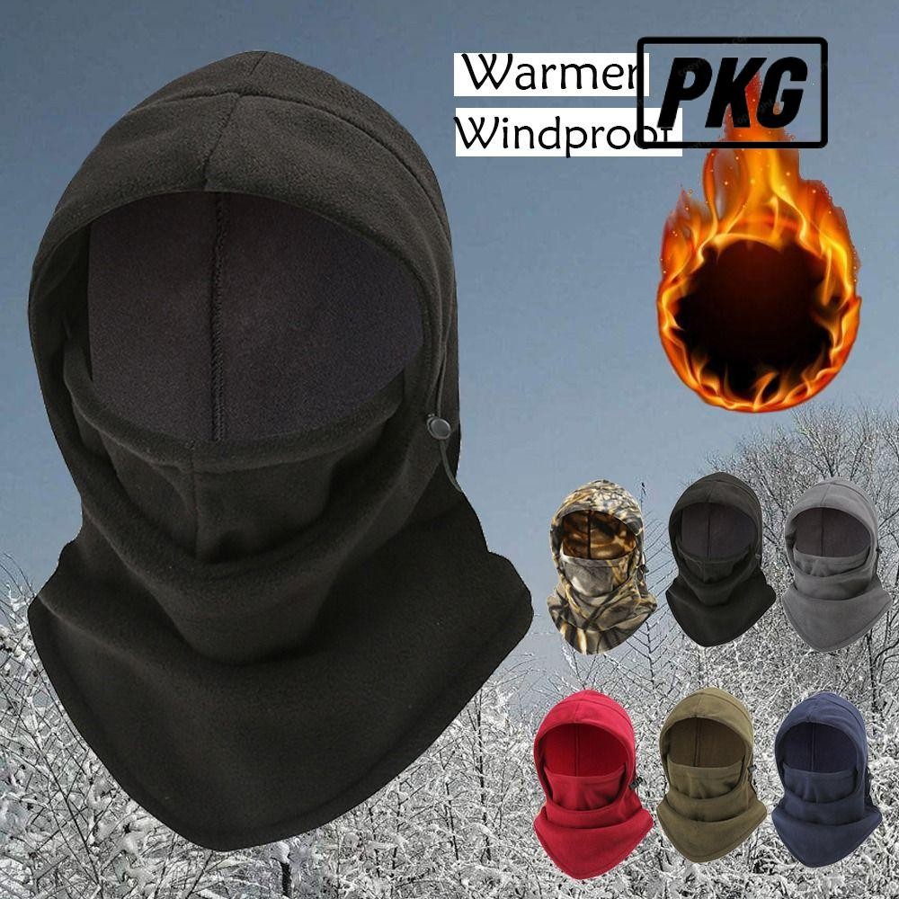 Repkg Balaclava, หมวกฤดูหนาวกันลมแบบเต็มหน้า, แฟชั่นอุ่นคอปรับ Polar ขนแกะหมวกสกีฤดูหนาว