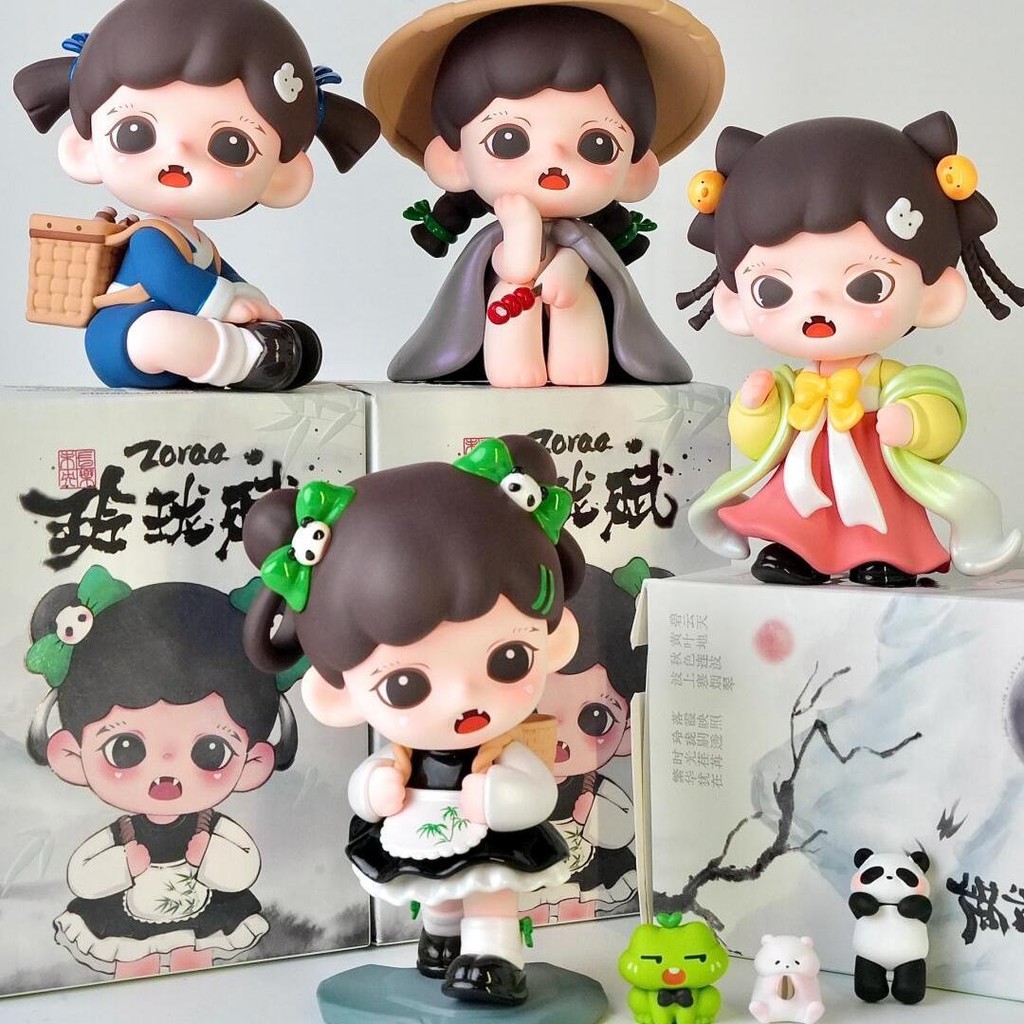 Zoraa Linglong Fu Hundred No Taboo Series ของขวัญตกแต่งเดสก์ท็อปตุ๊กตาเล่นอินเทรนด์