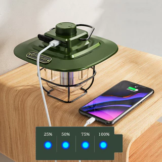 ไฟ LED สำหรับตั้งแคมป์ กันน้ำ หรี่แสงได้ แขวนได้ 4500mAh ครอบครัวตั้งแคมป์ตกปลา ลานบ้าน ปิกนิก สวน