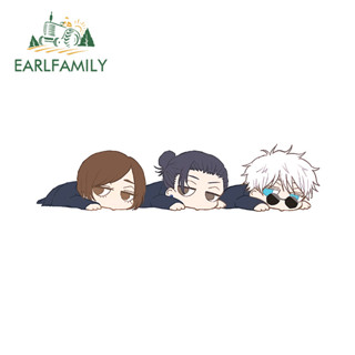 EARLFAMILY 13 ซม.Jujutsuรถสติกเกอร์Campervanกระจกมองหลังไวนิ…