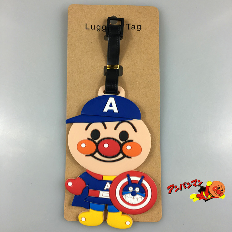 Peko Milky MinnaNoTabo AstroBoy Anpanman อุปกรณ์การเดินทาง PVC แท็กกระเป๋าเดินทางน่ารักการ์ตูน Sanrio keroppi กระเป๋าเดินทางป้ายแบบพกพา