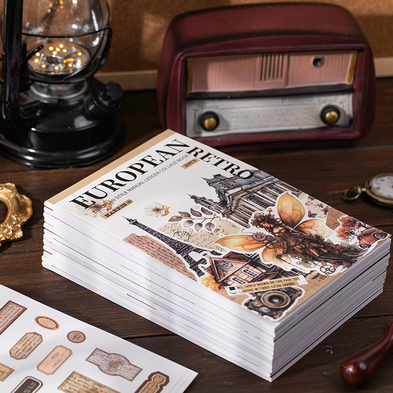Journamm 20 แผ่นสติกเกอร์สมุดภาพสติกเกอร์หนังสือ Pre-Cut Washi สติกเกอร์สมุดภาพกระดาษ Junk Journal สติกเกอร์ Vintage สติกเกอร์ Scrapbooking อุปกรณ์