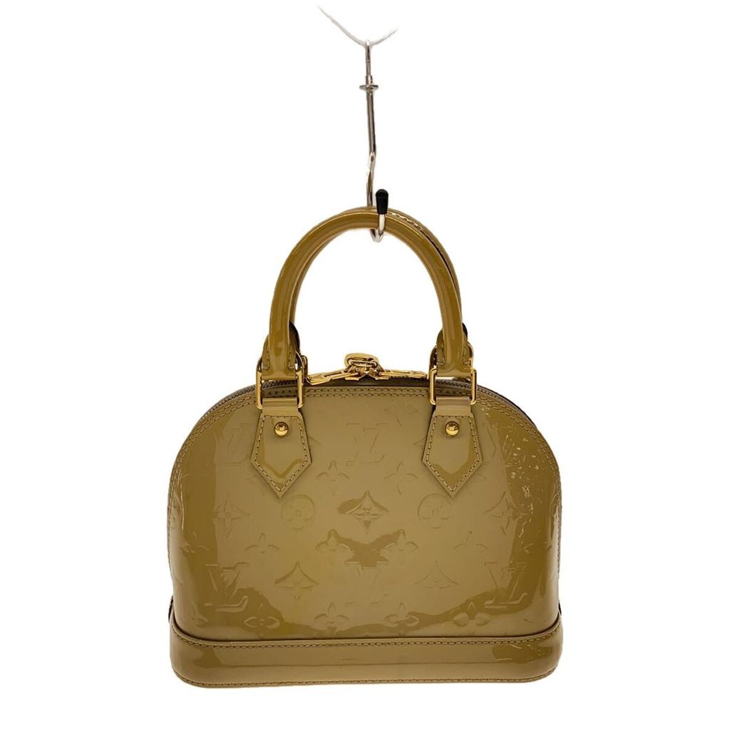 LOUIS VUITTON Monogram Vernis Enamel Beige Handbag Alma BB_Monogram Verni_BEG BEG Direct from Japan 