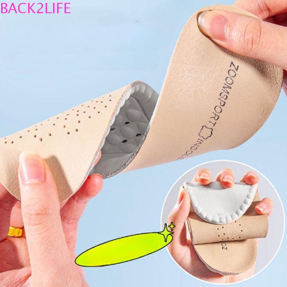 Back2life Comfort Insoles, พื้นรองเท้านวดกันกลิ่นดูดซับเหงื่อ, กันกระแทกนุ่ม Shock Absorption Breath