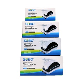 แปรงแม่เหล็กขัดกระจกตู้ปลา พร้อมใบขูดตะไคร่ SOBO
