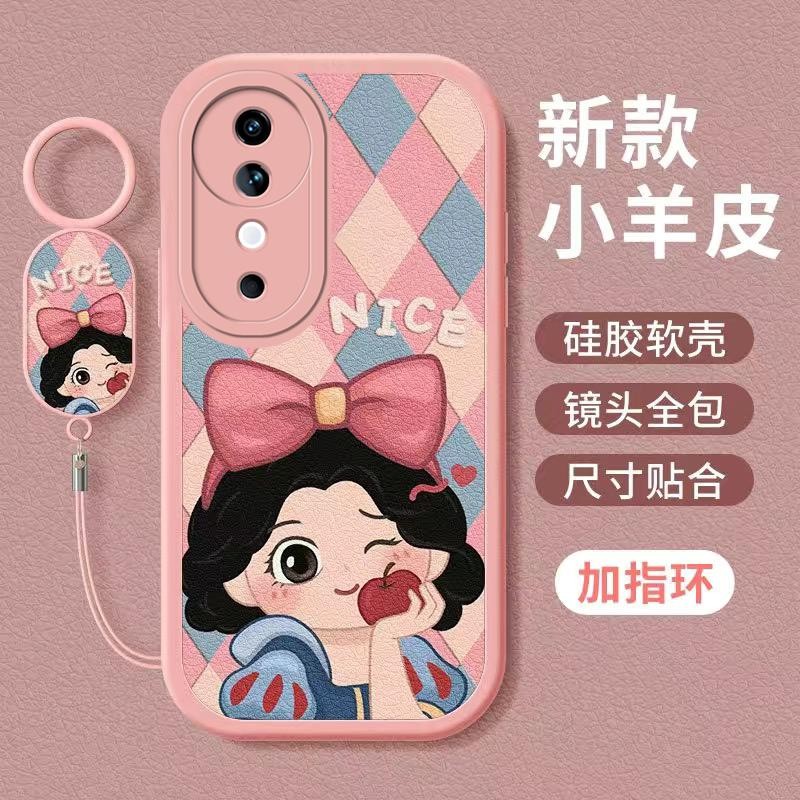 สินค้าใหม่ขายร้อน Vivo v40 v40Pro V30 V30Pro เคสโทรศัพท์ Snow White V29 V29Pro V27 V27E การ์ตูนผู้หญิง Lambskin Shock-resistant Soft Case รวมทุกอย่างสไตล์ใหม่อินเทรนด์ V23 V23 V23E V27 Y78 Y27 Y27