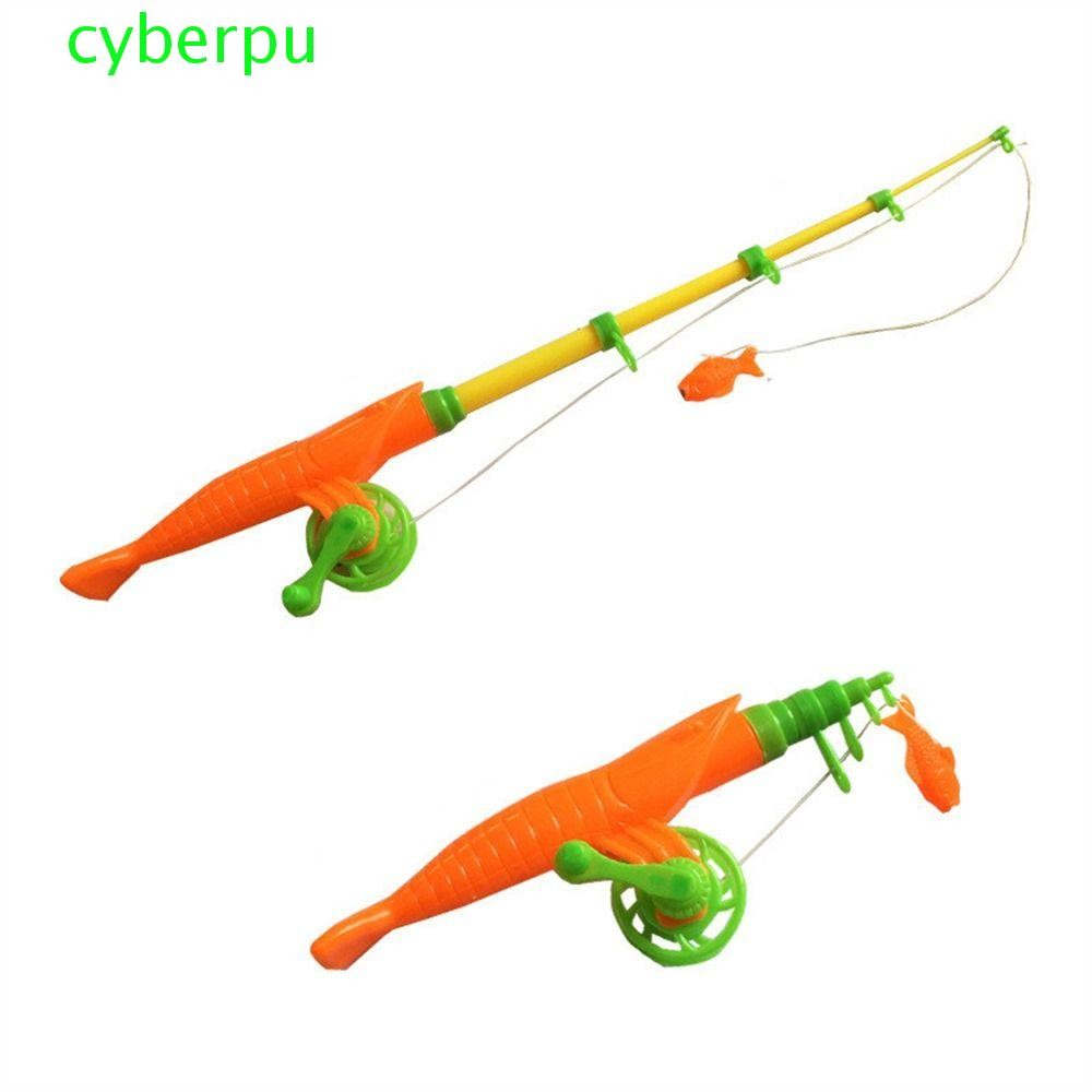 Cyberpullse คันเบ็ดเด็ก, Magnetic Retractable Fish Model Toy, Children Toy Fishing Poles Magnet Hooks Thicken Fishing Toy Educational