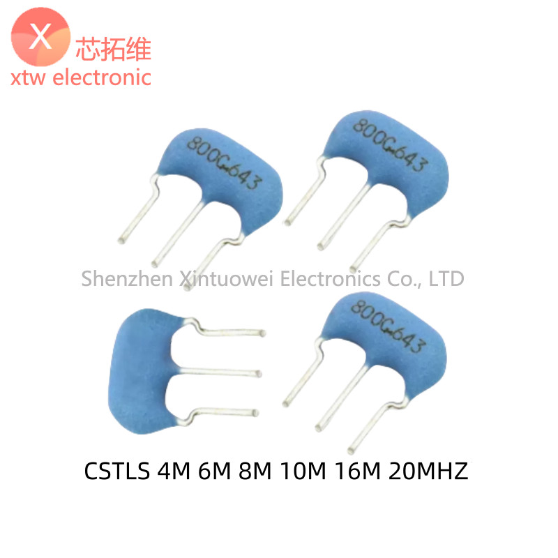 10 ชิ้น/ล็อตคริสตัล Oscilator CSTLS8M00G53-B0 4M 6M 8M 10M 16M 20MHZ DIP-3 โดยตรงใส่เซรามิค 3-pin – โปรปัง