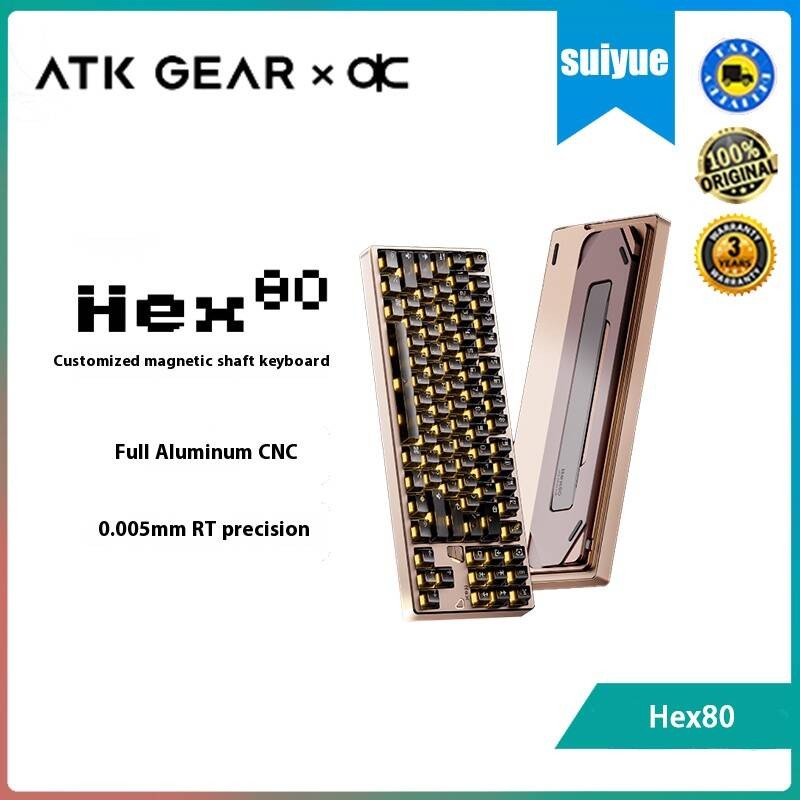 ATK  QK Joint Hex80 Magnetic Axis Keyboard Gaming Esports Keyboard