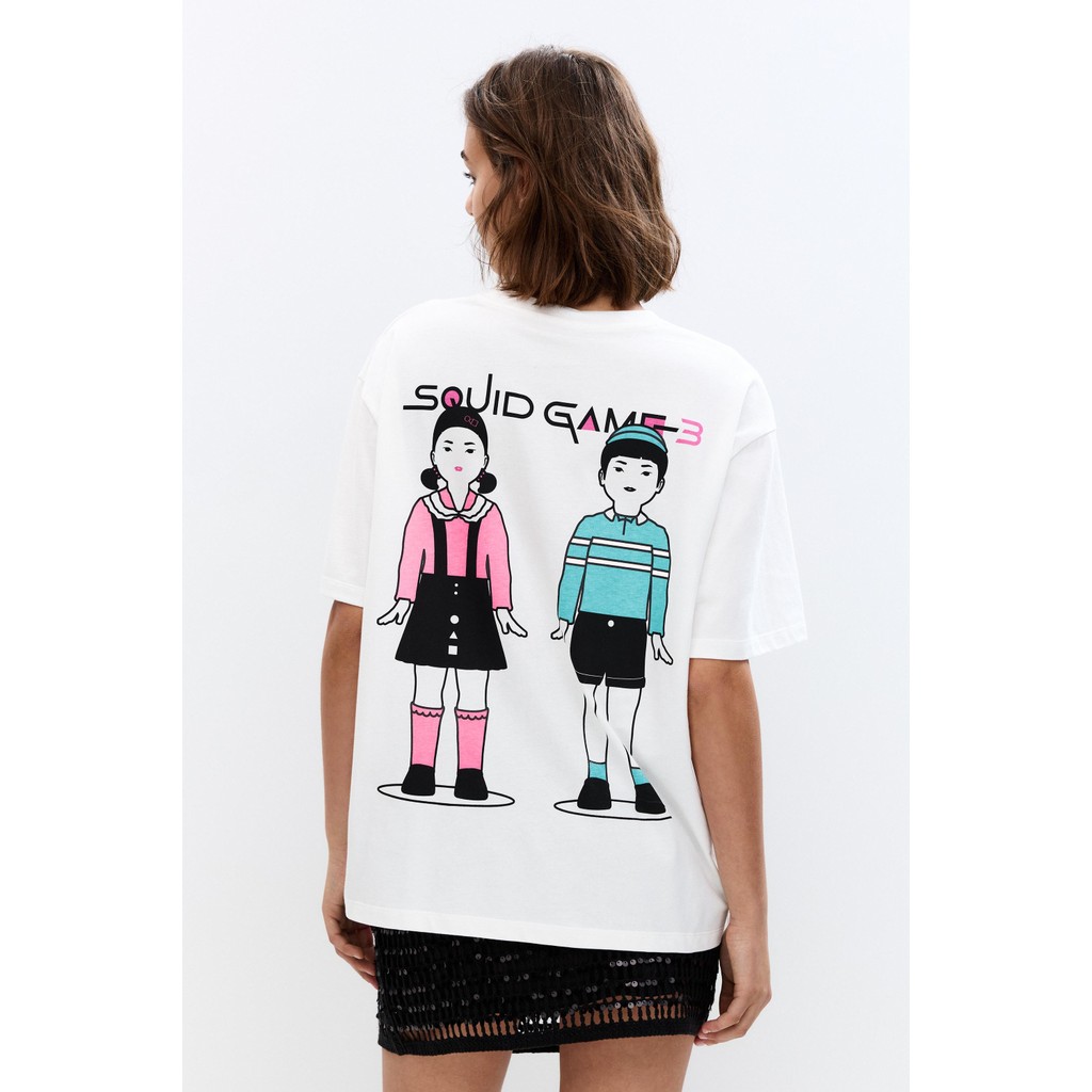 Squid Game 3 T-shirt เสื้อยืดเกมปลาหมึก K-Drama เสื้อยืดลายซีรี่ส์เกม