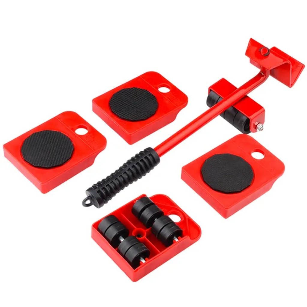 เฟอร์นิเจอร์ Lifter Transport Lifter Mover เครื่องมือ Rolling ล้อมุมเฟอร์นิเจอร์ Lifter ชุด Alat Pin