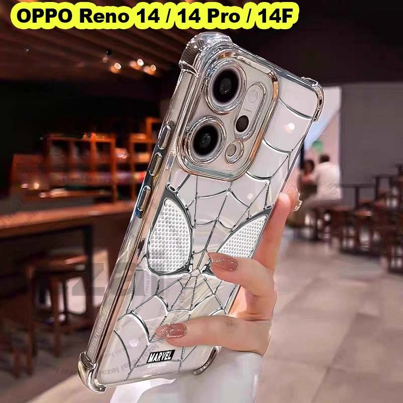 OPPO Reno 14 5GเคสOPPO Reno 14 Pro 5GเคสOPPO Reno 14F 5G 2025 กรณีนุ่มกันกระแทกโปร่งใสหรูหราสําหรับ 