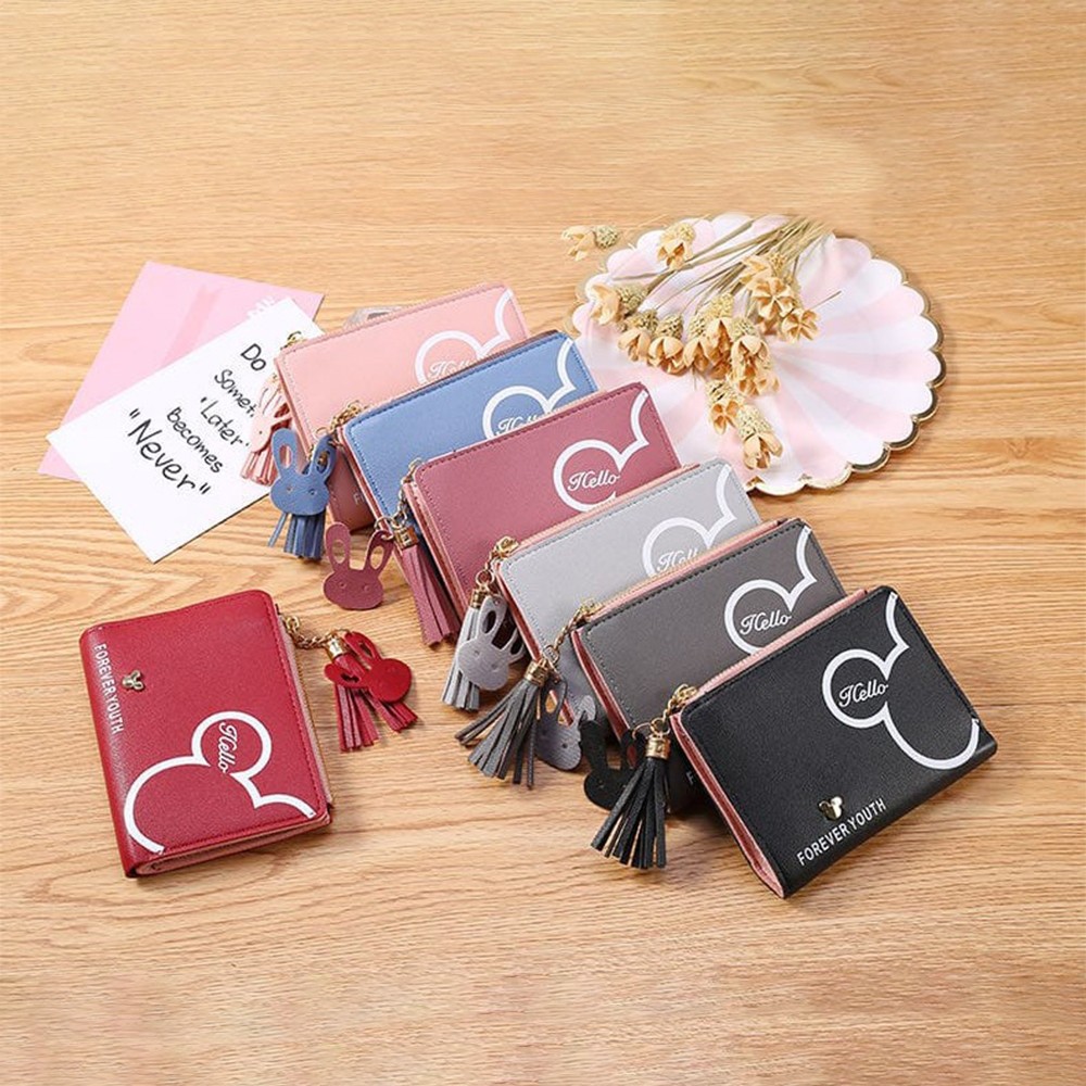 SS - กระเป๋าสตางค์ผู้หญิง FOLDING D109 CUTE CARTOON CHARACTER WALLET