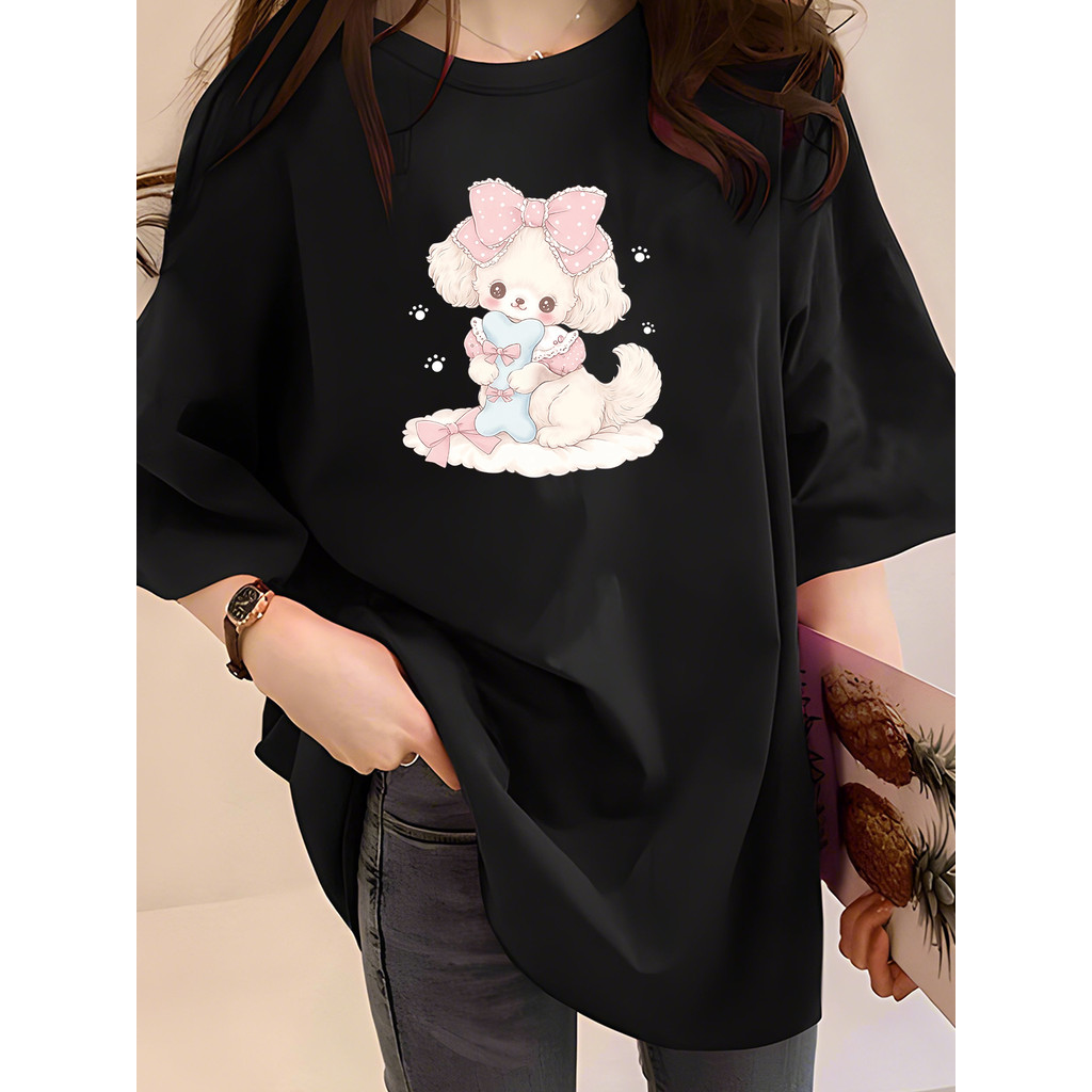 [AMYGO] M-5XL Tshirt ผู้หญิงหลวมเสื้อยืดผู้หญิง 2Y783 T เสื้อเสื้อ T เสื้อ Plus ขนาด T เสื้อผู้หญิงเ