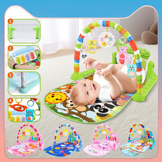 Baby Music Rack Play Mat Gym Crawling Game  Kids Pad Early Education Gym Crawling Toy