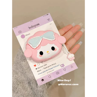 (Pro3 2025) เคส Bow Melody น่ารักสําหรับ AirPods4/4ANC/1/2/3/Pro/Pro2/Pro3 เคสซิลิโคนอ่อนนุ่ม