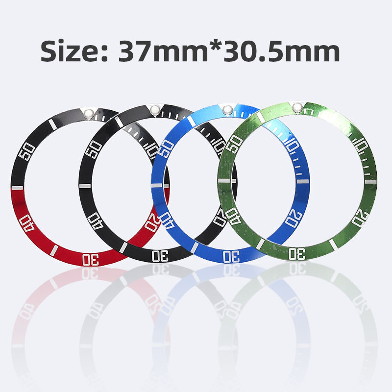 นาฬิกาอลูมิเนียม BEZEL ใส่แหวน 37*30.5 มม. สําหรับเปลี่ยนหน้าปัดนาฬิกา พร้อมเครื่องมือซ่อม