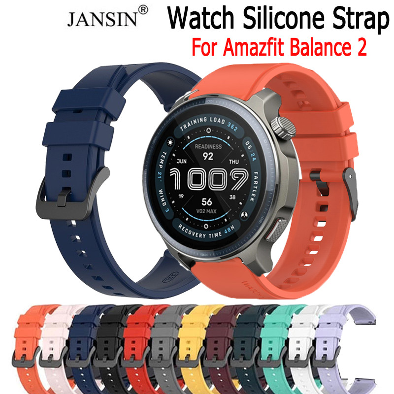 สายนาฬิกา Amazfit Balance สายนาฬิกาข้อมือซิลิโคน แบบแม่เหล็ก พับได้ สําหรับ Amazfit Balance สาย smart watch