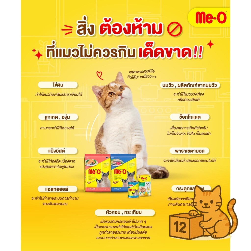 ( ยกโหล 12 ซอง ) Me-O Delite อาหารแมวเปียก  กลิ่นหอมเย้ายวน แมวเลียเกลี้ยงซอง อร่อยจนต้องขอเพิ่ม! รูปที่ 2