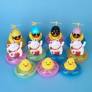 GeeToy XS/S/M/L 4 ใน 1 เป็ดของเล่นมินิยางเป็ด สควีค โฟลต ของเล่นสําหรับของขวัญเด็ก