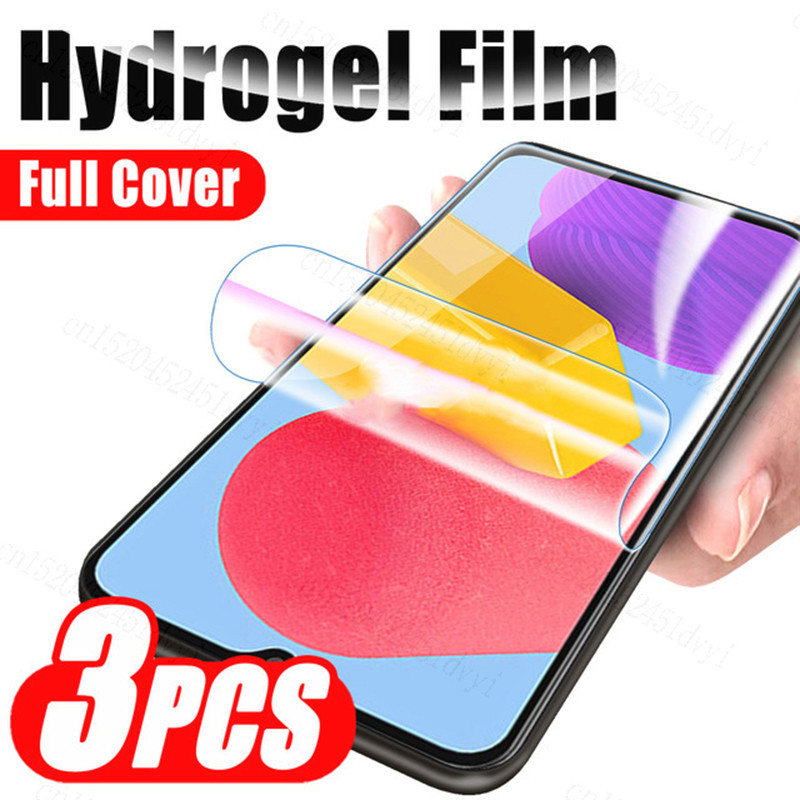 SAMSUNG 3Pcs Hydrogelฟิล์มสําหรับSamsung Galaxy Quantum 2 A51 A52 A52s A53 A54 A55 A56 A70 A71 A72 A