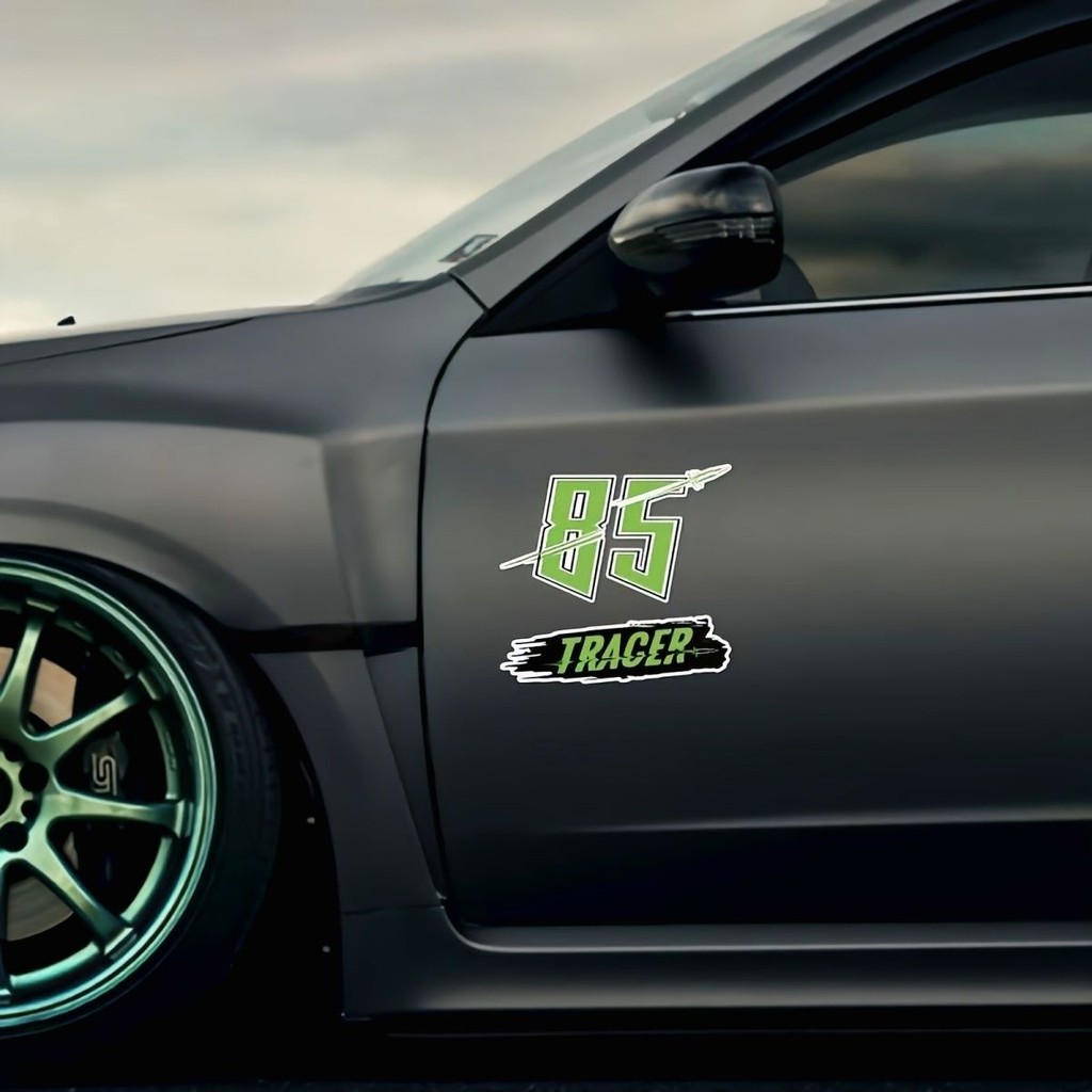 2025 สินค้าใหม่ สติ๊กเกอร์ Creative Wang Yibo Star TRACER No. 85 สติ๊กเกอร์ติดรถมอเตอร์ไซค์ Wang Yib