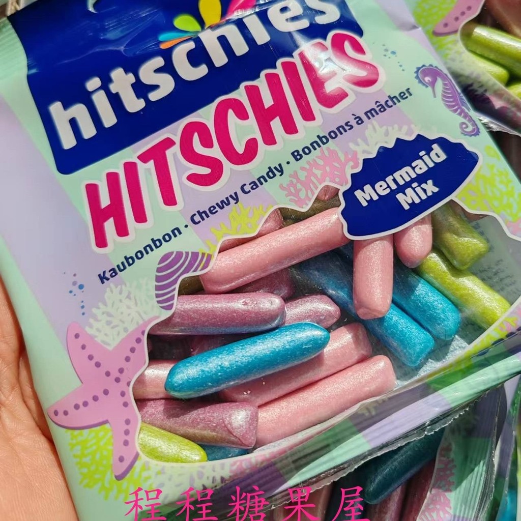 德 ไทยฮิตชิเอส์飞糖果食UFO 彩纸糖 แผ่นเสียง 酸糖网红เยอรมัน Hitschies UFO Candy20250712