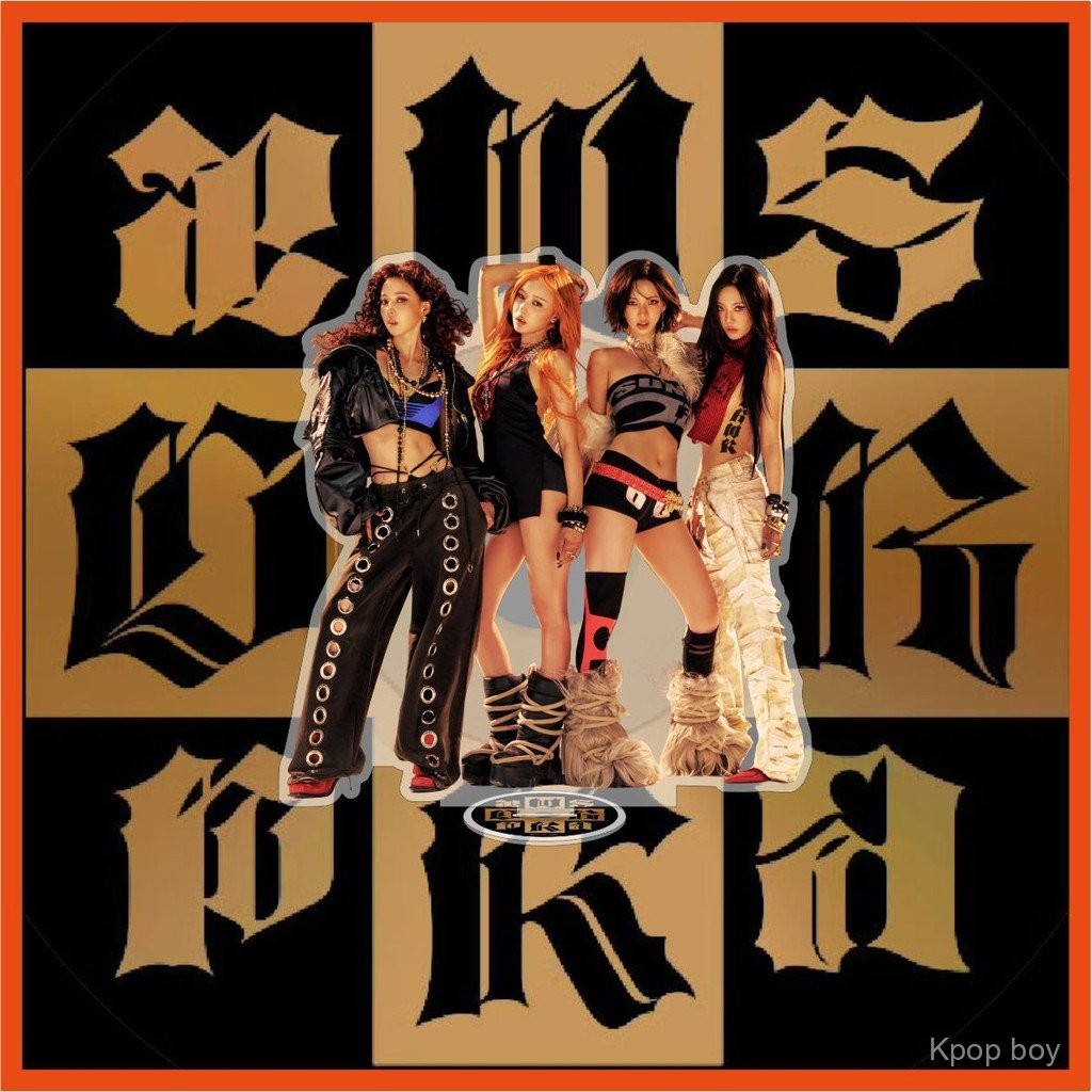 Aespa < งานสกปรก > อัลบั้มใหม่อะคริลิคขาตั้งสองด้านเดสก์ท็อปเครื่องประดับเครื่องประดับ Star Merchanded EPMM