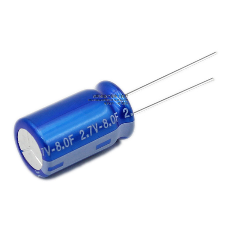 Ferra Capacitor 2.7V8F 8.0f/2.7V 2R7 ตะกั่วทรงกระบอก R ประเภท Super Capacitor 12.5 * 21.5