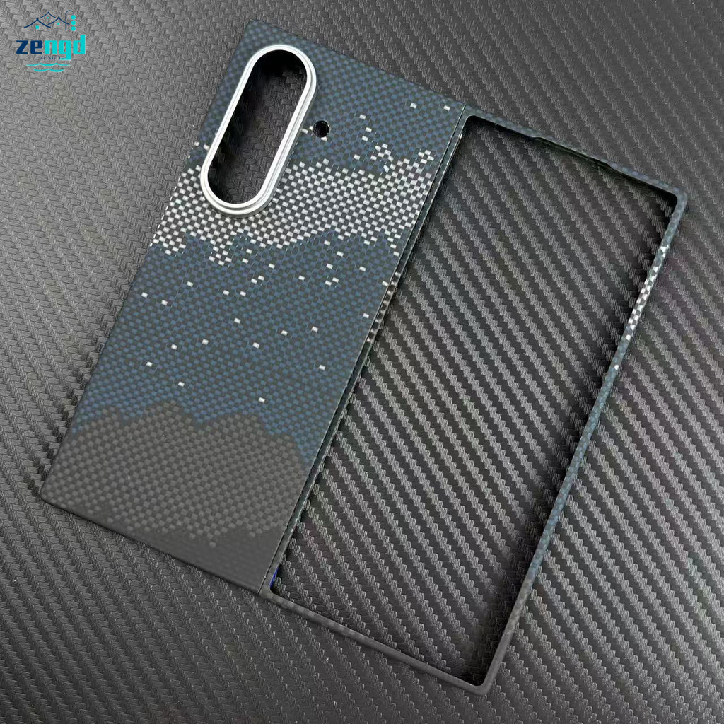 สําหรับ Samsung Z Fold7 Kevlar Magnetic Case Slim เกราะกันกระแทกพร้อมยามชาร์จไร้สายสําหรับโทรศัพท์พั