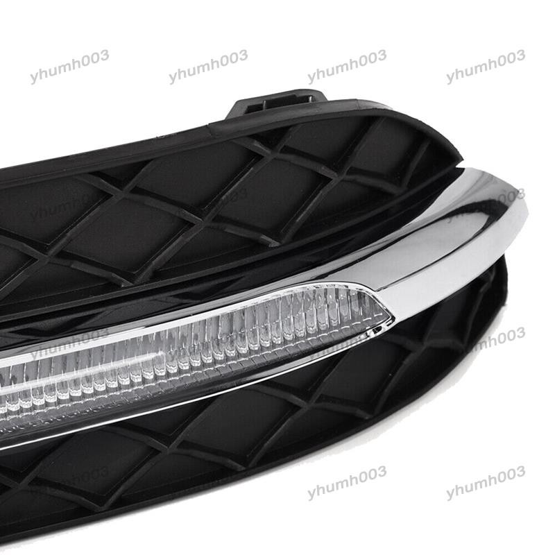 [yhumh003]คู่ LED DRL ไฟวิ่งกลางวันไฟตัดหมอกเหมาะสําหรับ C-Class W204 C250 C300 11-13 - รูปที่ 5
