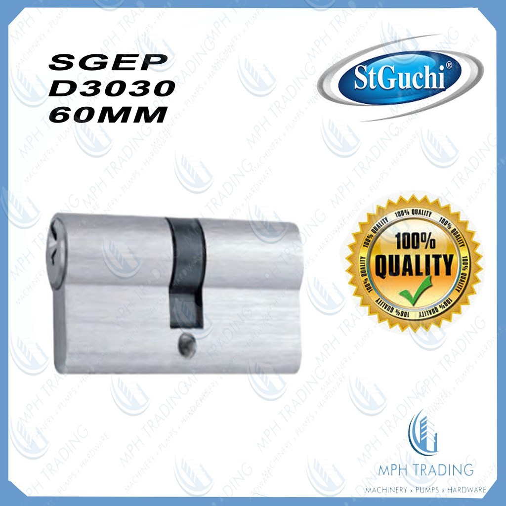 St Guchi SGEP D3030 60 มม. กุญแจคู่ Euro กระบอกล็อค