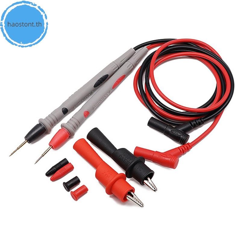 Haostont Multimeter Test Leads Probe วัด Pin เข็มเคล็ดลับ Digital Multi Meter Tester TH