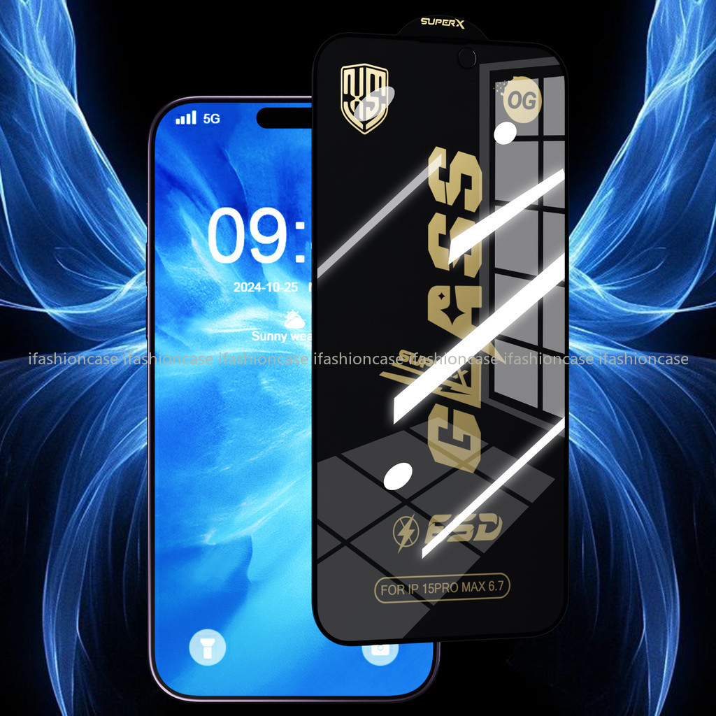 ฟิล์มกันรอยหน้าจอ For iPhone 13 11 17 pro max Case iPhone 11 15 16 pro max 14 12 pro max 6 7 8 Plus XR XS Max SE HD - รูปที่ 6