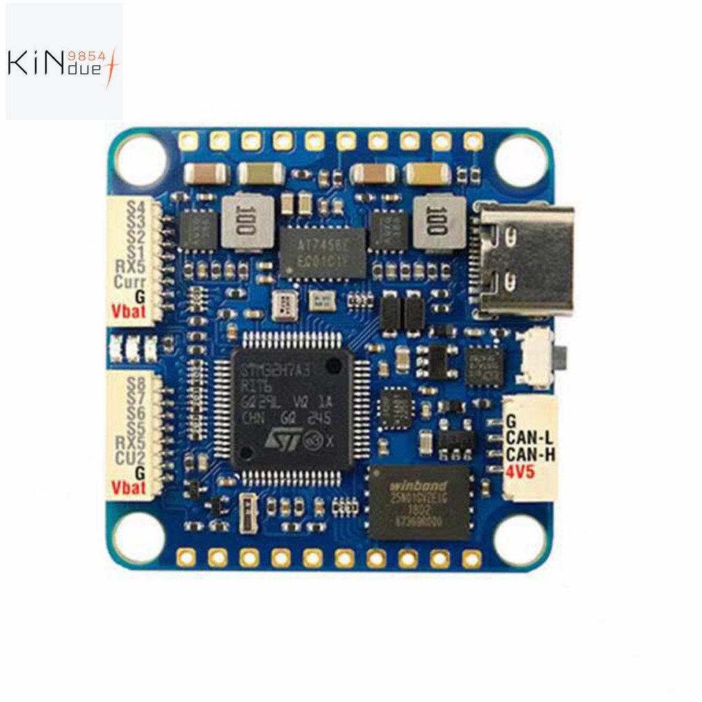 H7A3-SLIM Flight Controller STM32H7A3RIT6 ในตัว Baro OSD 2-8S LiPo สําหรับ X8 Drone RC FPV Racing Dr