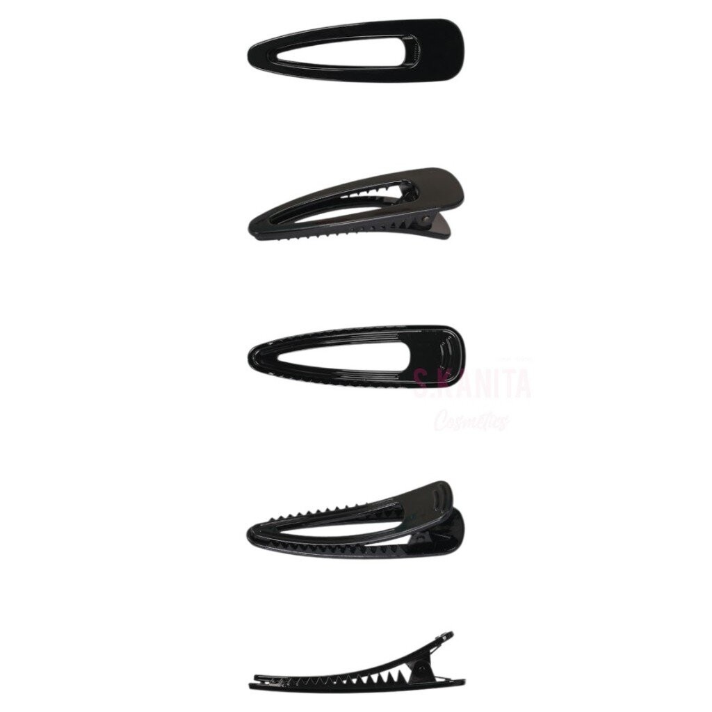 กิ๊บปากเป็ดสีดำ 1แพ็ค มี 2ชิ้น Black duckbill hair clips, 2 pieces per pack ราคา ถูกที่สุด ดีลบีเคเค แกลเลอรีภาพที่ 3