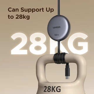 UGREEN สายชาร์จข้อมูลแบบยืดหดได้ 100W USB-C ถึง USB-C รองรับสายชาร์จเร็ว Samsung 45W รุ่น L531