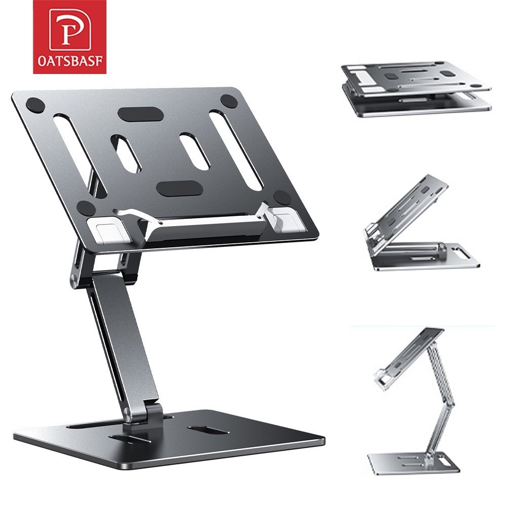 OATSBASF Z18 โลหะอ่านหนังสือผู้ถือแท็บเล็ตขาตั้งแล็ปท็อป 437 ซม.ปรับความสูงมุม