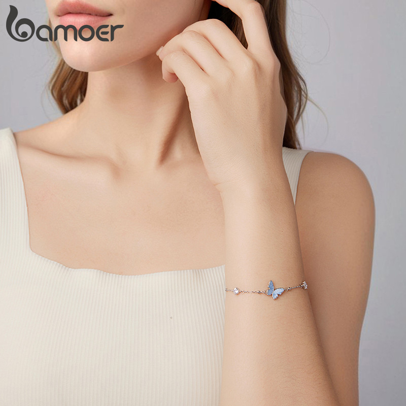 Bamoer سوار فراشة فضة 925 — مضاد للحساسية — صورة 6