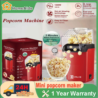 Mini Popcorn Maker Machine No Oil Electric Popcorn Popper for Home Automated Popcorn Machine DIY
