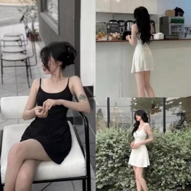 B19 Short Flared 2-Strap Skirt ไซส์ต่ํากว่า 55kg