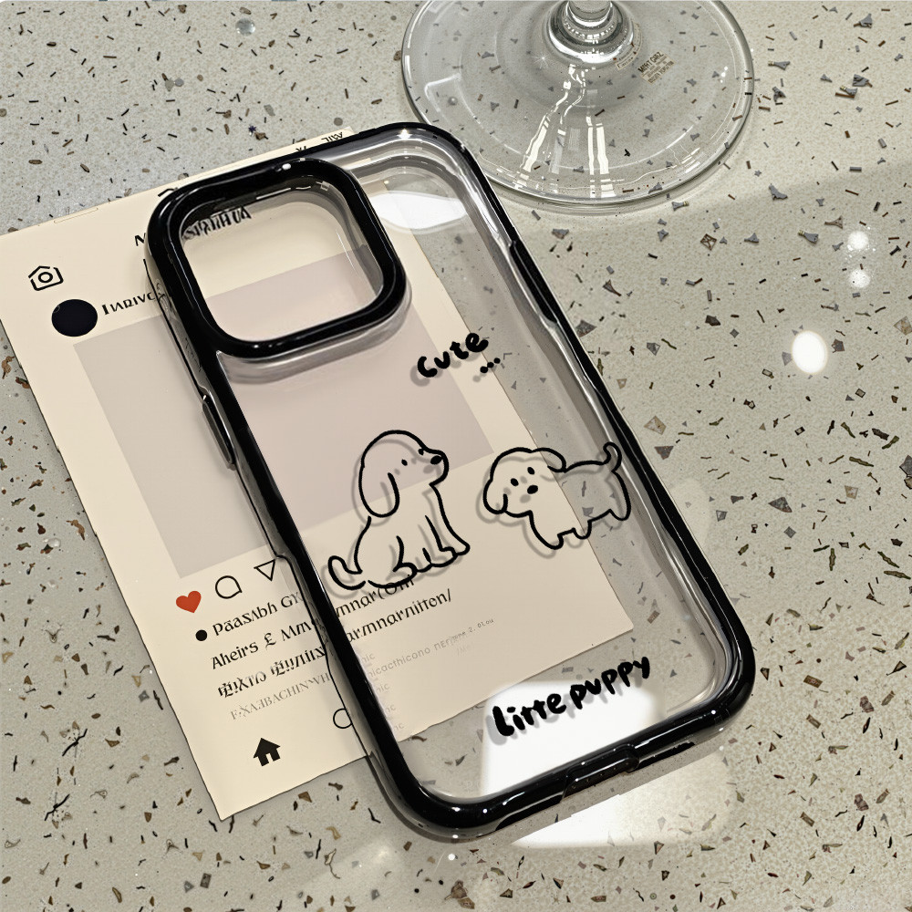เคสโทรศัพท์ For iPhone 11 13 16 ProMax Case iPhone 13 14 15 ProMax 12 13 ProMax อะคริลิค 2 in 1 การ์ตูนน่ารัก ดอกไม้