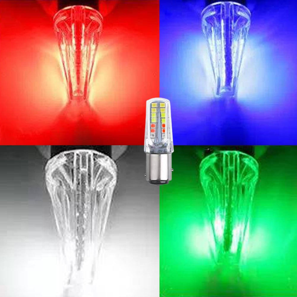 ไฟเบรค LED มอเตอร์ไซค์ หรี่+เบรค หรี่วิ่ง เบรคกระพริบ 1157 32Led flash RGB ราคาขายต่อ 1 หลอด(XX71)