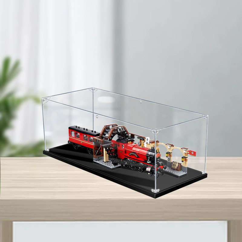 Lego Acrylic Display Box MY For Hogwarts Express 75955, Popmart Labubu Zimomo & Sneakers (Kotak Pame