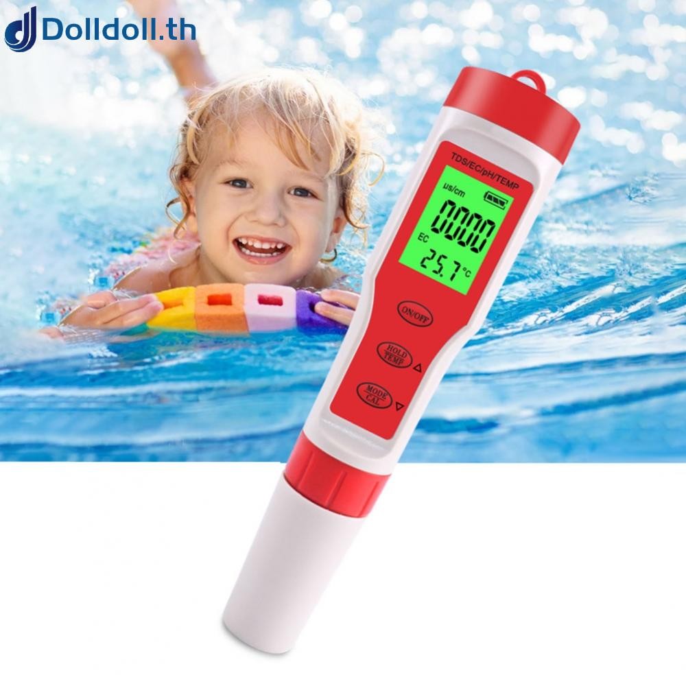[Dolldoll]PH Tester For Home Brewing PH Temp Pen Tester PH/TDS/EC/TEMP Spare Parts